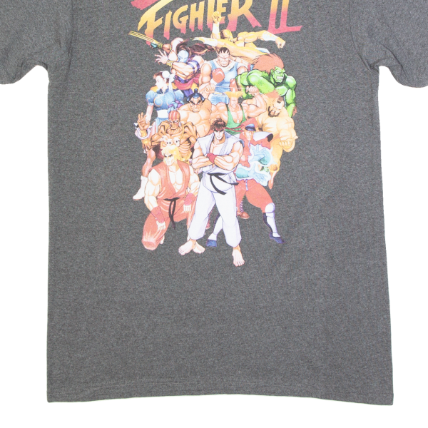 STREET FIGHTER Street Fighter 2 Mens T-Shirt Grey M Discount