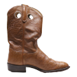 TONY LAMA Cowboy Boots Brown Leather Mens UK 10 Sale