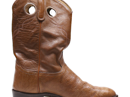 TONY LAMA Cowboy Boots Brown Leather Mens UK 10 Sale