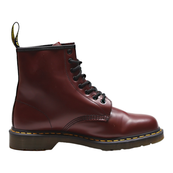 DR MARTENS 1460 Lace-Up Boots Maroon Leather Mens UK 9 Hot on Sale