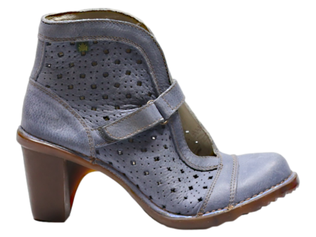 EL NATURALISTA Ankle Boots Blue Leather Womens UK 4 Cheap