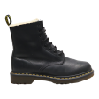 DR MARTENS 1460 Serena Lace-Up Boots Black Leather Womens UK 7 on Sale