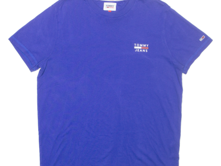 TOMMY HILFIGER Mens T-Shirt Blue XL Cheap