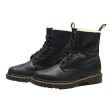 DR MARTENS 1460 Serena Lace-Up Boots Black Leather Womens UK 7 on Sale