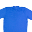 ODLO BASICS Mens T-Shirt Blue Button Neck L on Sale