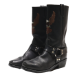 HARLEY DAVIDSON High Boots Black Leather Mens UK 7 Online Hot Sale