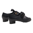 ARIANE Heeled Loafer Shoes Black Leather Womens UK 4 Online