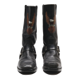 HARLEY DAVIDSON High Boots Black Leather Mens UK 7 Online Hot Sale