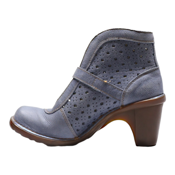 EL NATURALISTA Ankle Boots Blue Leather Womens UK 4 Cheap