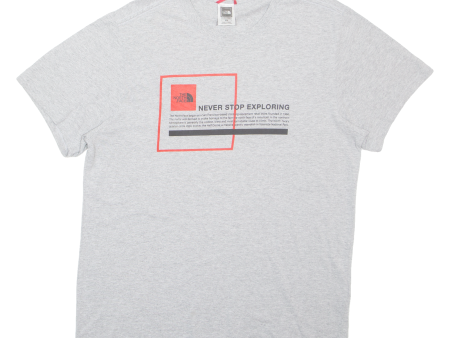 THE NORTH FACE Mens T-Shirt Grey M Cheap