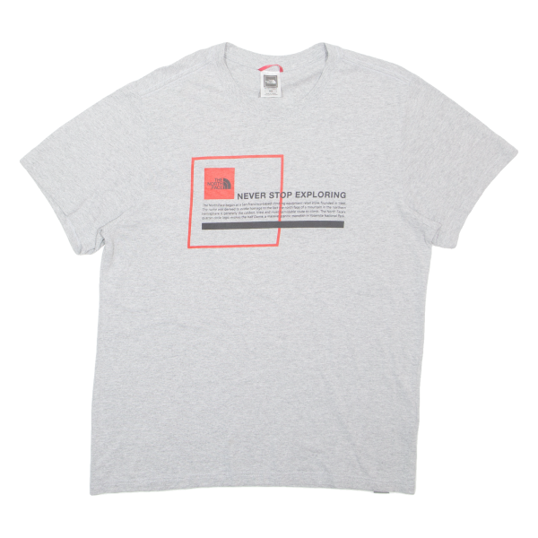 THE NORTH FACE Mens T-Shirt Grey M Cheap