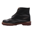 DR MARTENS Bentley Brogue Lace-Up Boots Black Leather Mens UK 8 Cheap