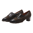 BALLY VASANO Heeled Derby Shoes Brown Leather Womens UK 6.5 For Cheap