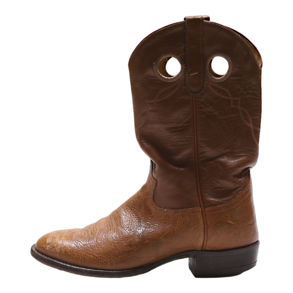 TONY LAMA Cowboy Boots Brown Leather Mens UK 10 Sale