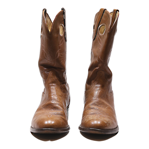 TONY LAMA Cowboy Boots Brown Leather Mens UK 10 Sale