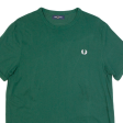 FRED PERRY Mens T-Shirt Green L For Discount