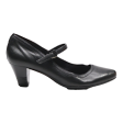 BATA Flexible Court Heels Black Leather Womens UK 6 Discount