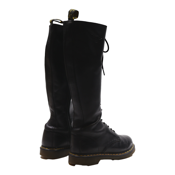 DR MARTENS 1B60 High Boots Black Leather Womens UK 7 Supply