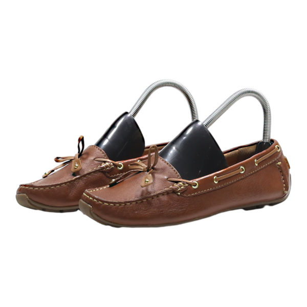 CLARKS Boat Shoes Brown Leather Womens UK 5.5 Discount