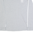 ADIDAS Womens T-Shirt Grey Long Sleeve UK 8 Discount