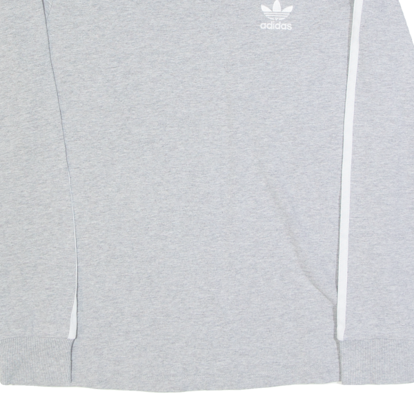 ADIDAS Womens T-Shirt Grey Long Sleeve UK 8 Discount