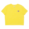 TOMMY HILFIGER Cropped Womens T-Shirt Yellow L Online