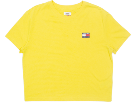 TOMMY HILFIGER Cropped Womens T-Shirt Yellow L Online