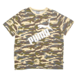 PUMA Camo Mens T-Shirt Green L Online now