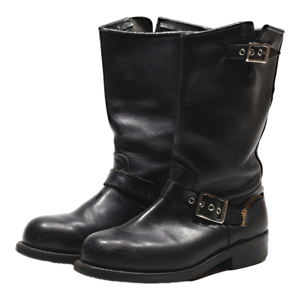 HARLEY DAVIDSON High Boots Black Leather Womens UK 5 Online Sale