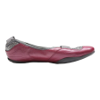 CLARKS Ballet Shoes Purple Leather Womens UK 6.5 Fashion