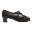 BALLY VASANO Heeled Derby Shoes Brown Leather Womens UK 6.5 For Cheap