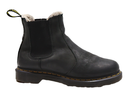 DR MARTENS 2976 Leonore Chelsea Boots Black Leather Womens UK 6 Hot on Sale