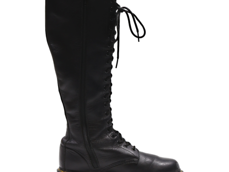 DR MARTENS 1B60 High Boots Black Leather Womens UK 7 Supply