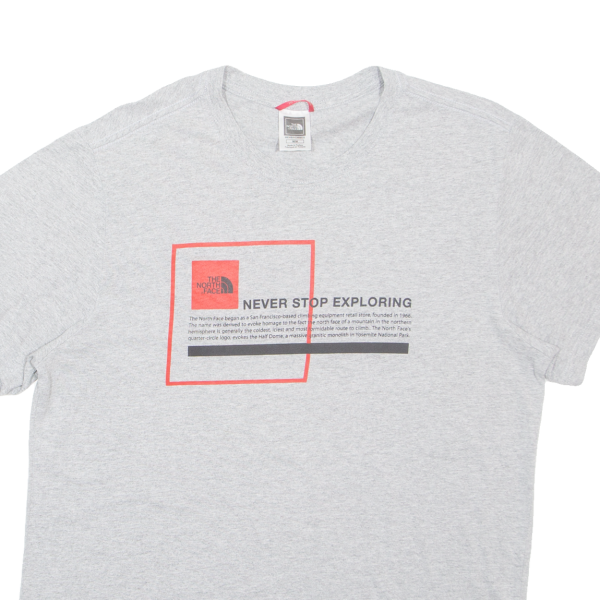 THE NORTH FACE Mens T-Shirt Grey M Cheap