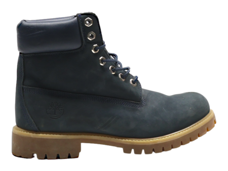 TIMBERLAND Lace-Up Boots Blue Leather Mens UK 7.5 on Sale