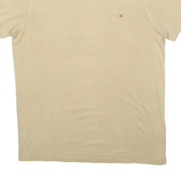 TOMMY HILFIGER Mens T-Shirt Brown S Online Hot Sale