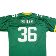 REEBOK Butler 36 Mens Football Shirt Jersey Green USA V-Neck 2XL Fashion