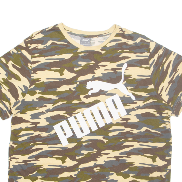 PUMA Camo Mens T-Shirt Green L Online now