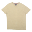 TOMMY HILFIGER Mens T-Shirt Brown S Online Hot Sale