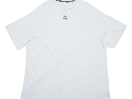 PUMA Oversized Mens T-Shirt Grey L Online Sale