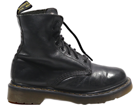 DR MARTENS 1460 Pascal Lace-Up Boots Black Leather Womens UK 3 Online Sale