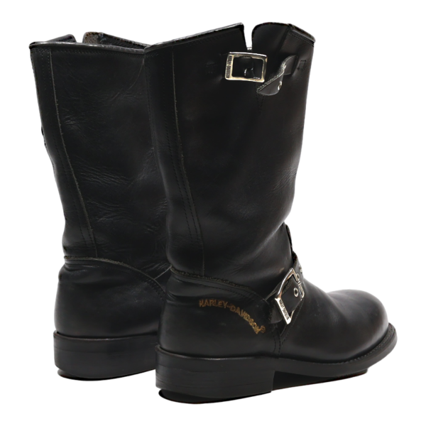 HARLEY DAVIDSON High Boots Black Leather Womens UK 5 Online Sale