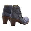 EL NATURALISTA Ankle Boots Blue Leather Womens UK 4 Cheap