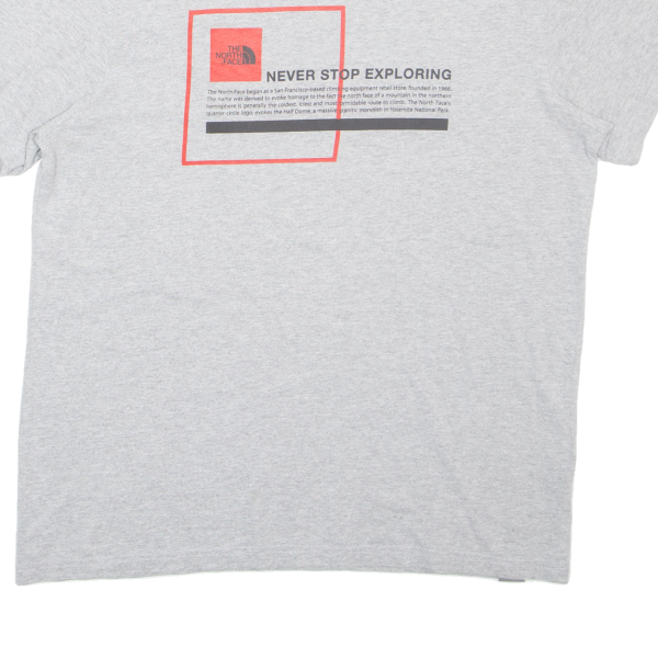 THE NORTH FACE Mens T-Shirt Grey M Cheap