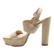 BATA Platform Heels Beige Suede Womens UK 8 For Sale