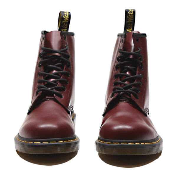 DR MARTENS 1460 Lace-Up Boots Maroon Leather Mens UK 9 Hot on Sale