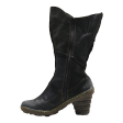 EL NATURALISTA High Boots Black Leather Womens UK 4 For Cheap