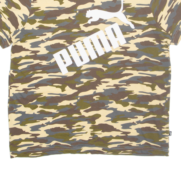 PUMA Camo Mens T-Shirt Green L Online now