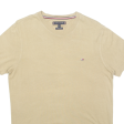 TOMMY HILFIGER Mens T-Shirt Brown S Online Hot Sale