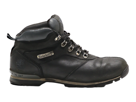 TIMBERLAND Hiking Boots Black Leather Mens UK 8.5 For Discount